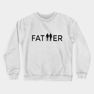 Design template on the theme of family love, father and son Crewneck Sweatshirt